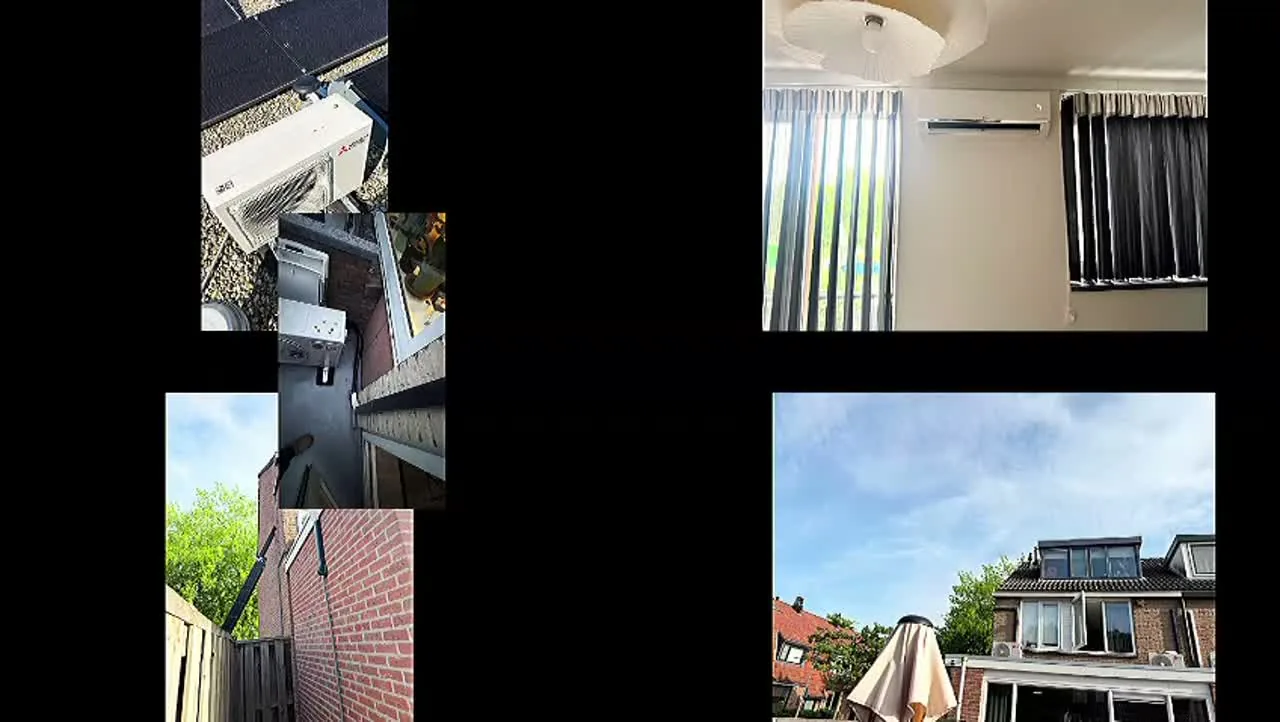 Videomontage van meerdere uitgevoerde aircoprojecten